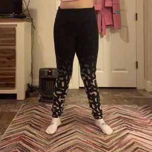 Black and white leggings
